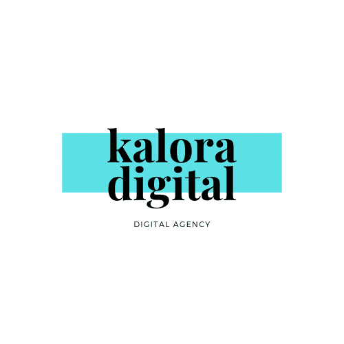 Kalora Digital Logo Black on Blue